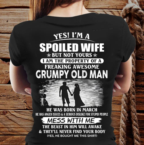 MARCH - YES! I'M A SPOILED WIFE BUT NOT YOURS - FROM HUSBAND - TRNN03 (SKU2607-97-03)