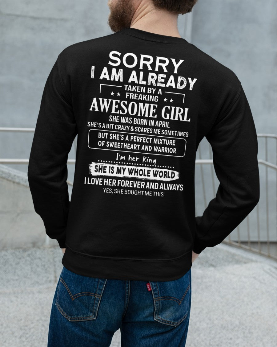 April - Awesome girl - Perfect gift for your boyfriend - (SKU04-86-04) - From Wife TRNN04