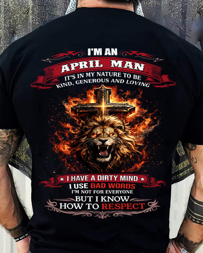 APRIL - I HAVE A DIRTY MIND I USE BAD WORDS I'M NOT FOR EVERYONE - TRNN04 (SKU26T-01-31-04)