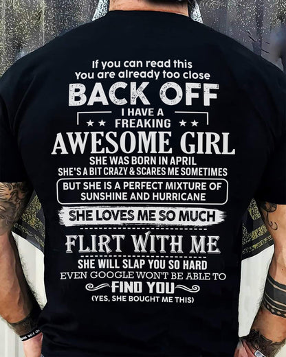 April – Awesome Girlfriend Born In April – Special gift for your Boyfriend – From Wife TRNN04 (SKU06-17-04)