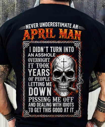 APRIL - GRUMPY MAN - T Shirt For Strongman - TRNN04 (SKU2606-383-04)