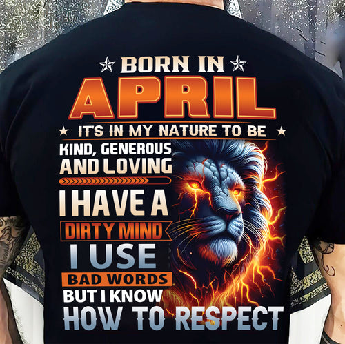 APRIL - DIRTY MIND BUT KNOWS RESPECT - T SHIRT FOR STRONGMAN - TRNN04 (SKU08-84-04)