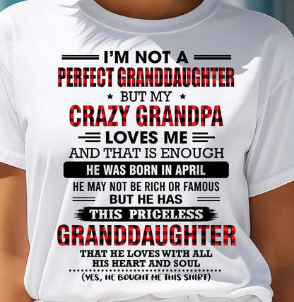 APRIL - PRICELESS GRANDDAUGHTER - FROM GRANDPA - TRNN04 (SKU2608-446-04)