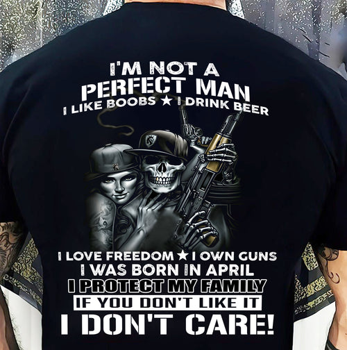 APRIL - I'M NOT A PERFECT MAN BUT I PROTECT MY FAMILY - TRNN04 (SKU26T-0193-04)