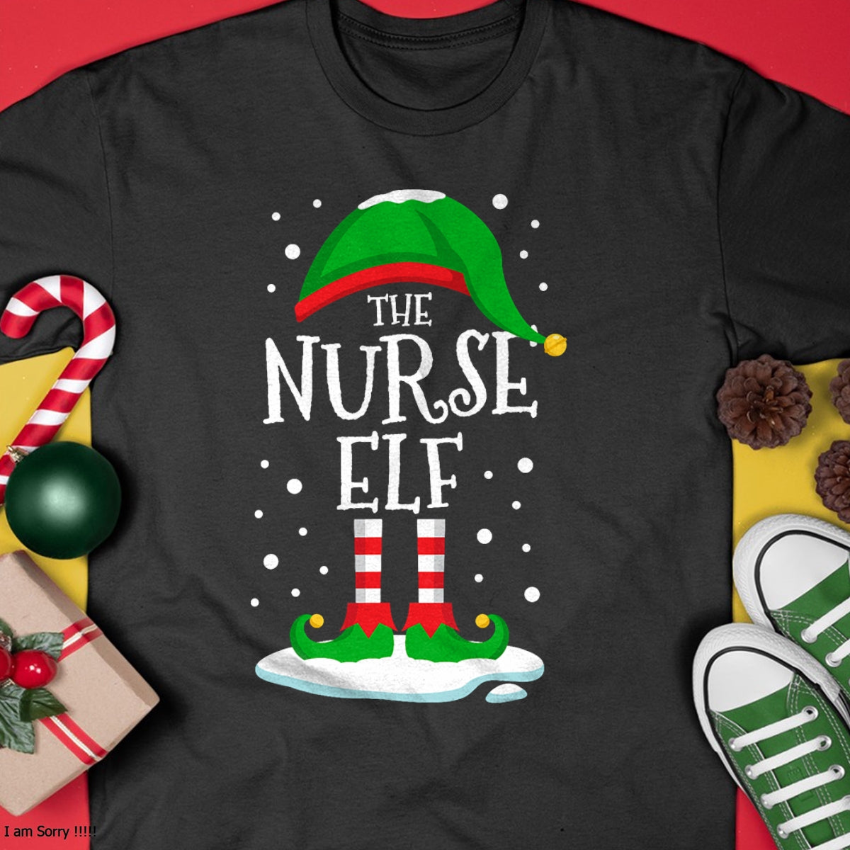 Christmas Shirts for Family, Funny christmas shirts, Christmas Unisex T-Shirt/Hoodie/Sweatshirt HLT00 - The Nurse Elf Christmas Family Matching Xmas Group Funny T-Shirt
