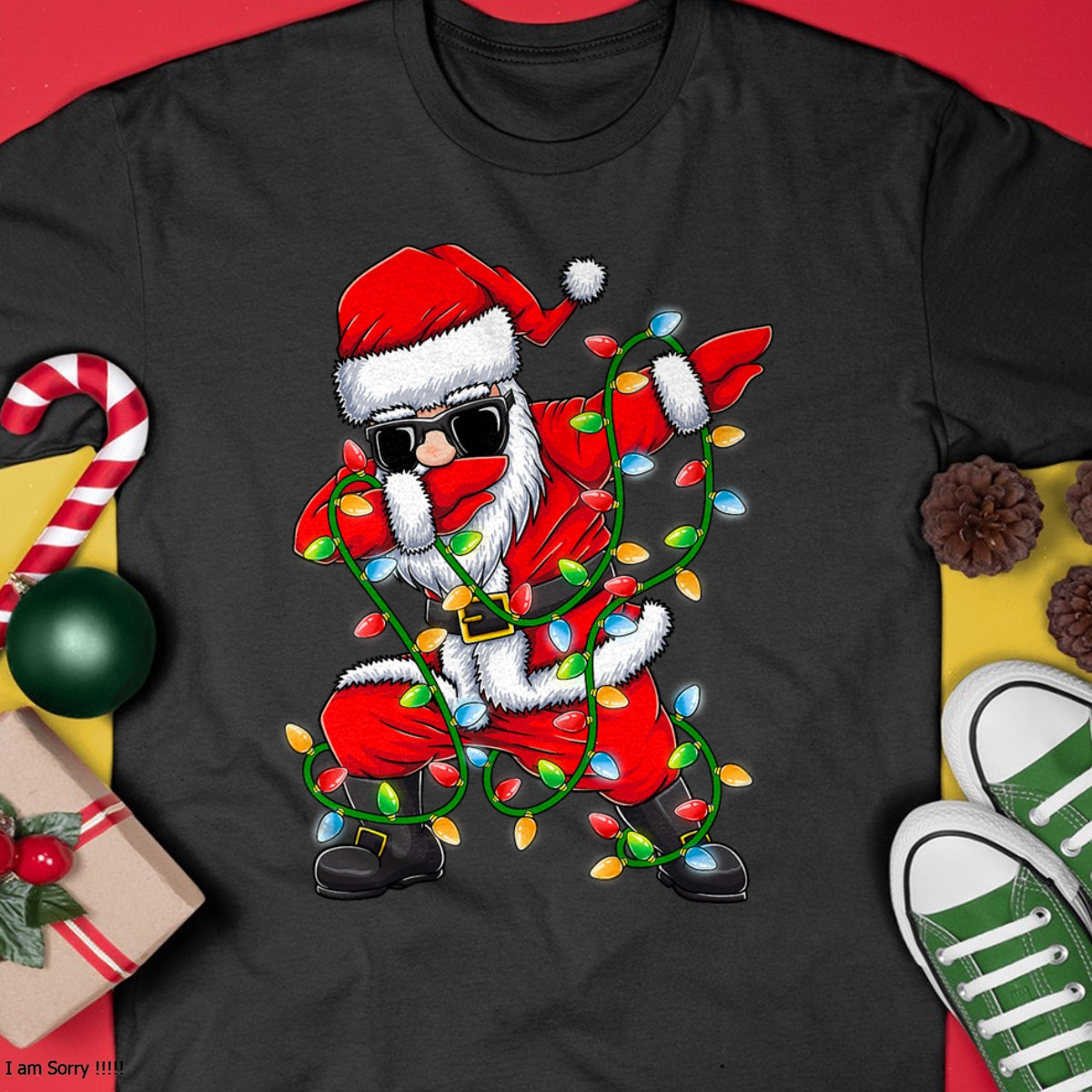 Christmas Shirts for Family, Funny christmas shirts, Christmas Unisex T-Shirt/Hoodie/Sweatshirt HLT00 - Dabbing Santa Xmas Lights Girls Boys Kids Christmas Gifts T-Shirt