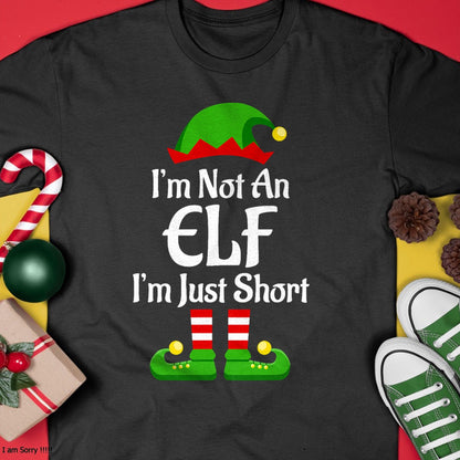 Christmas Shirts for Family, Funny christmas shirts, Christmas Unisex T-Shirt/Hoodie/Sweatshirt HLT00 - I'm Not An Elf Family Christmas Pjs Matching Men Women Kids T-Shirt
