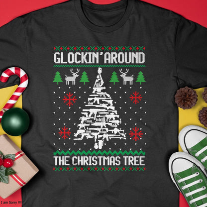 Christmas Shirts for Family, Funny christmas shirts, Christmas Unisex T-Shirt/Hoodie/Sweatshirt HLT00 - Funny Guns Ugly Christmas Sweaters for Gun Lovers Men Women T-Shirt
