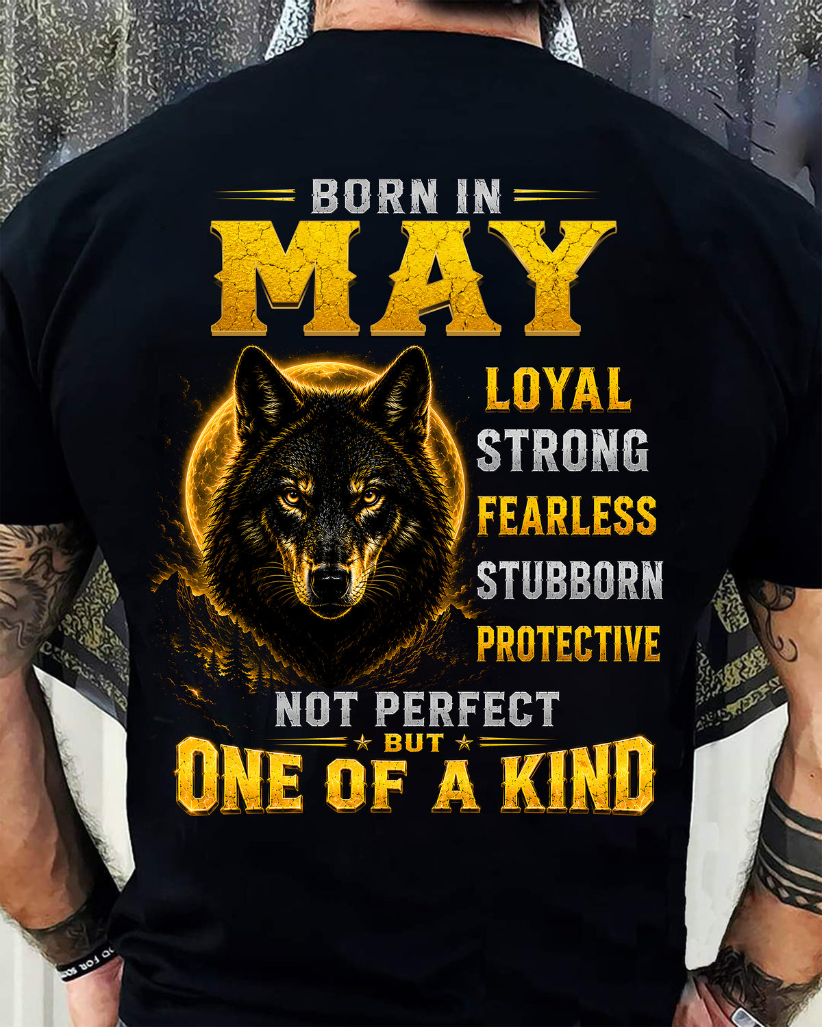 MAY GUY - NOT PERFECT BUT ONE OF A KIND - T SHIRT FOR STRONGMAN - TRNN05 (SKU2607-266-05)
