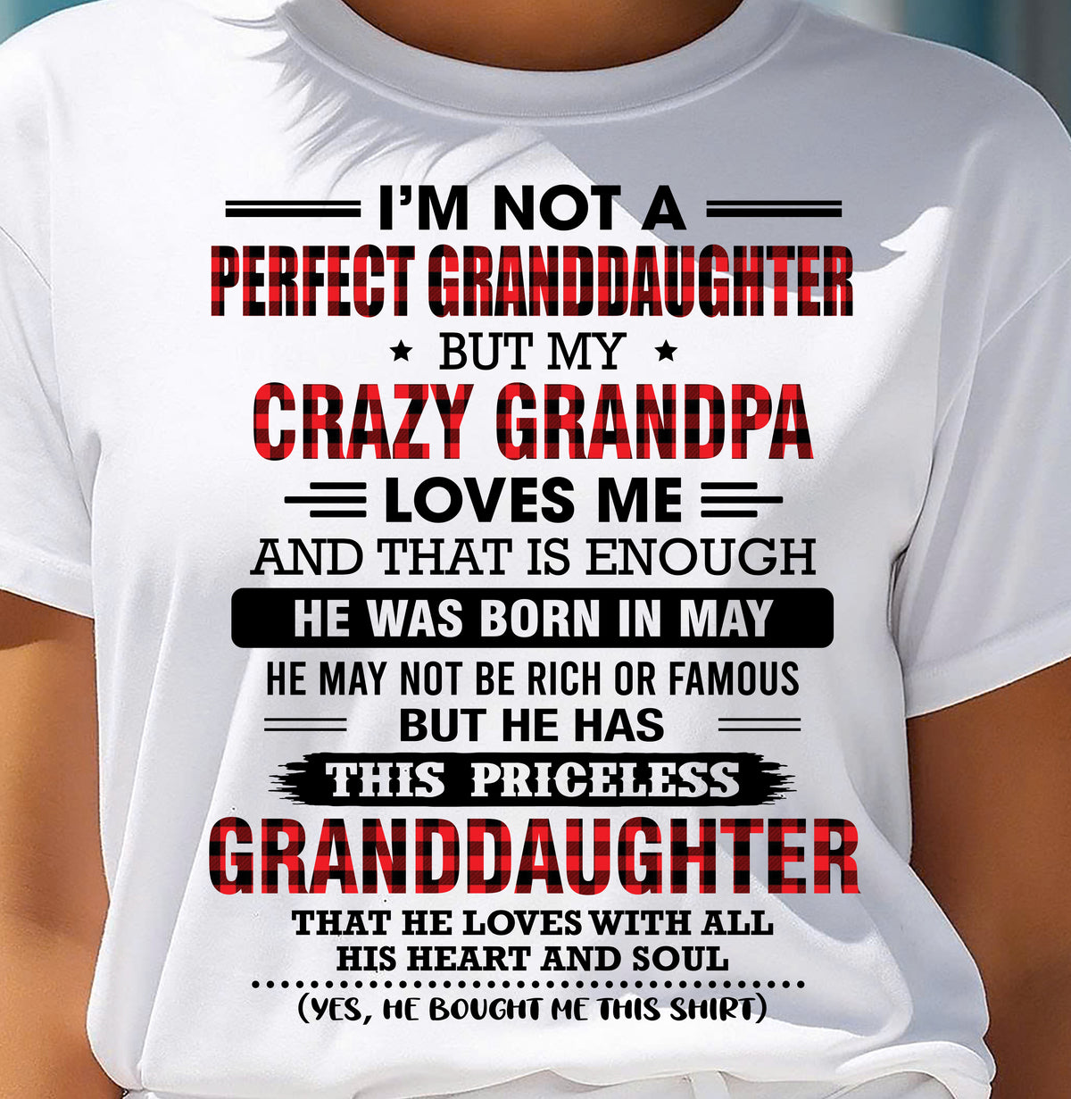 MAY - PRICELESS GRANDDAUGHTER - FROM GRANDPA - TRNN05 (SKU2608-446-05)