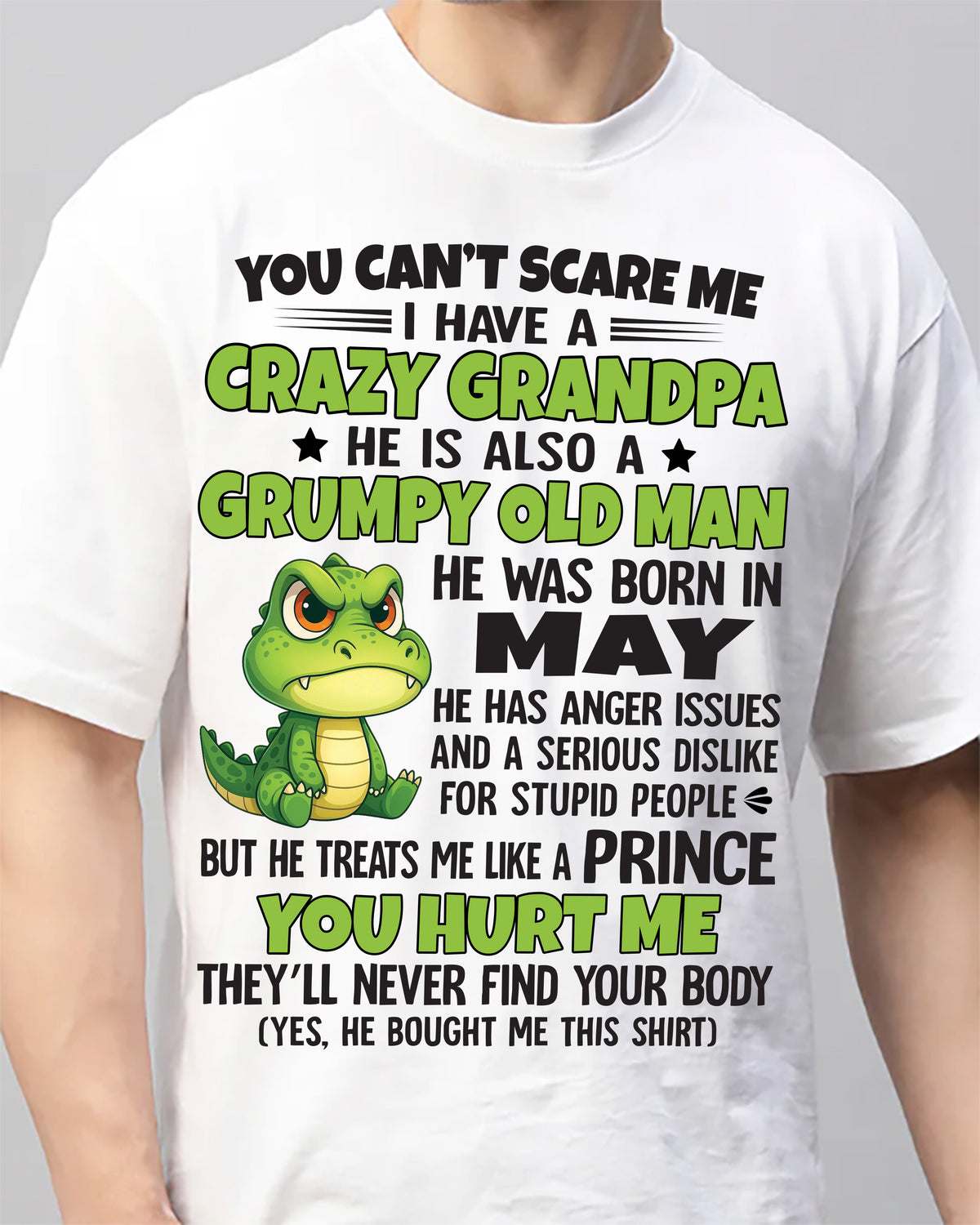 MAY - YOU CAN’T SCARE ME - GIFT FOR GRANDSON AND GRANDDAUGHTER FROM GRANDPA - TRNN05 (SKU09-121-05)