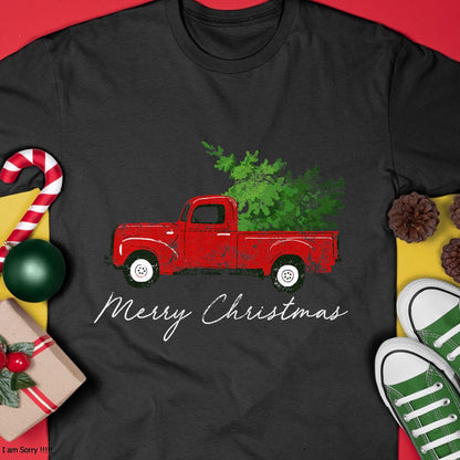 Christmas Shirts for Family, Funny christmas shirts, Christmas Unisex T-Shirt/Hoodie/Sweatshirt HLT00 - Vintage Wagon Christmas - Tree on Car Xmas Vacation T-Shirt
