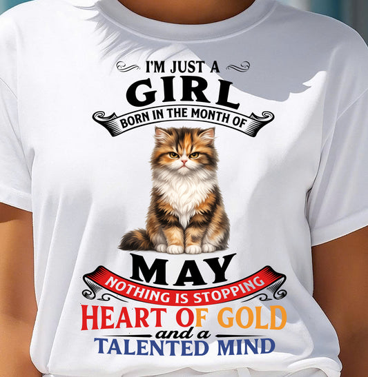 MAY - NOTHING IS STOPPING THIS FLAMING SOUL - Birthday T Shirt For Woman - TRNN05 (SKU2605-74-05)