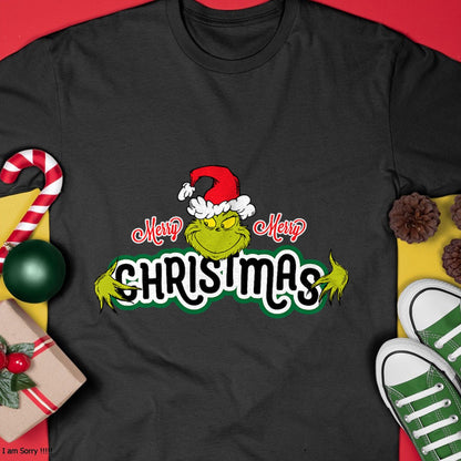 Dr. Seuss Grinch Hugs Christmas Short Sleeve T-shirt - Christmas Unisex T-Shirt/Hoodie/Sweatshirt - TRNN00