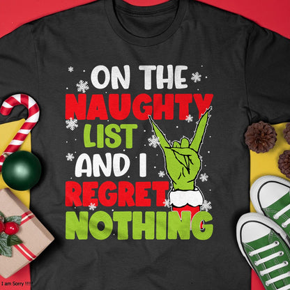 Christmas Shirts for Family, Funny christmas shirts, Christmas Unisex T-Shirt/Hoodie/Sweatshirt HLT00 - Funny Naughty List Christmas Xmas Santa Mens Womens Kids T-Shirt