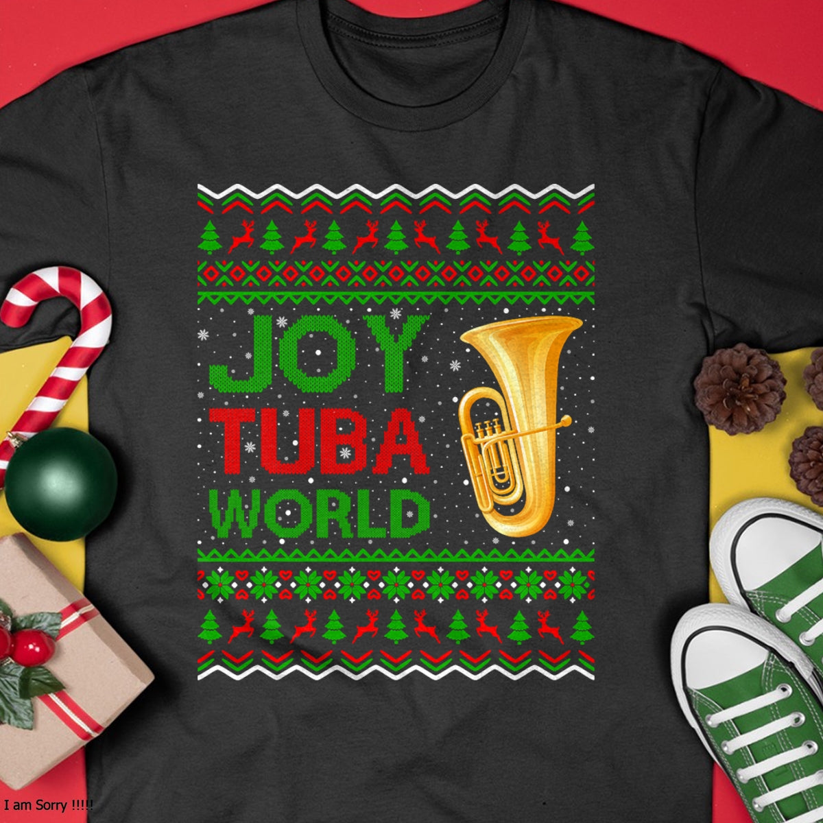 Christmas Shirts for Family, Funny christmas shirts, Christmas Unisex T-Shirt/Hoodie/Sweatshirt HLT00 - Joy Tuba World Music Lover Xmas Gift Ugly Tuba Christmas T-Shirt