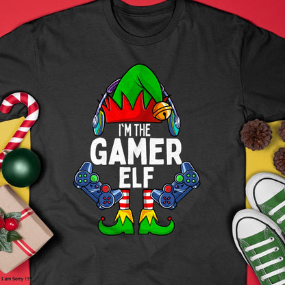 Gamer Elf Matching Family Christmas T-Shirt - Christmas Unisex T-Shirt/Hoodie/Sweatshirt - TRNN00