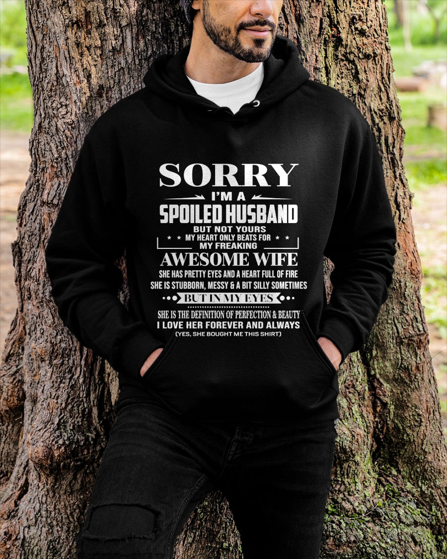 I'm A Spoiled Husband Of Awesome Wife - Perfect Gift For Your Husband From Wife - TRNN00 (SKU12-268-00)
