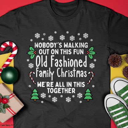 Old Fashioned Family Christmas Ugly Xmas Men Women Kids T-Shirt - Christmas Unisex T-Shirt/Hoodie/Sweatshirt - TRNN00