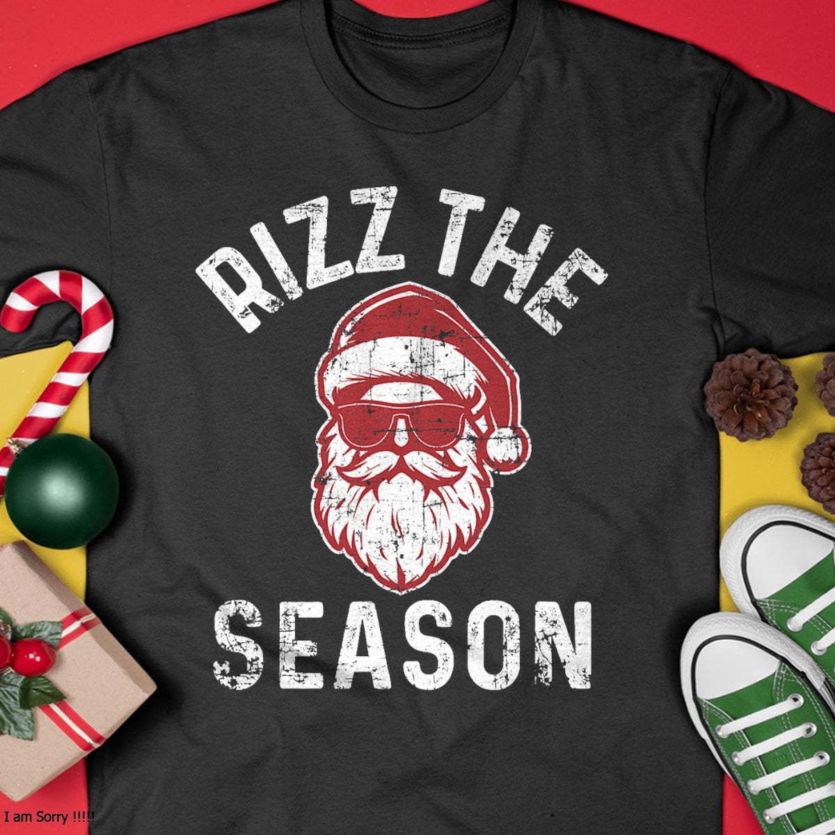 Christmas Shirts for Family, Funny christmas shirts, Christmas Unisex T-Shirt/Hoodie/Sweatshirt HLT00 - Rizz The Season Funny Christmas Rizzmas Santa Claus Rizzler T-Shirt