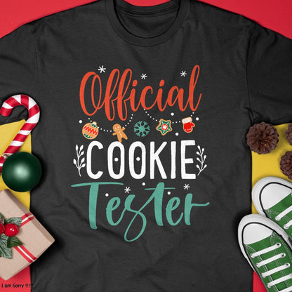 Official Cookie Tester Funny Christmas Couples Matching T-Shirt - Christmas Unisex T-Shirt/Hoodie/Sweatshirt - TRNN00