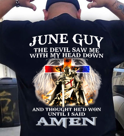 JUNE GUY - THE DEVIL SAW ME WITH MY HEAD DOWN - T Shirt For Strongman - TRNN06 (SKU26T-01315-06)