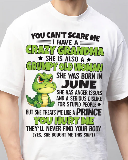 JUNE - YOU CAN'T SCARE ME - FOR GRANDSON - GIFT FROM GRANDMA - TRNN06 (SKU09-85-06)