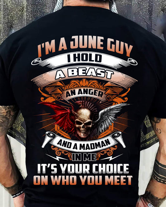 JUNE - I HOLD A BEAST AN ANGER AND A MADMAN IN ME - T Shirt For Strongman - TRNN06 (SKU2602-170-06)