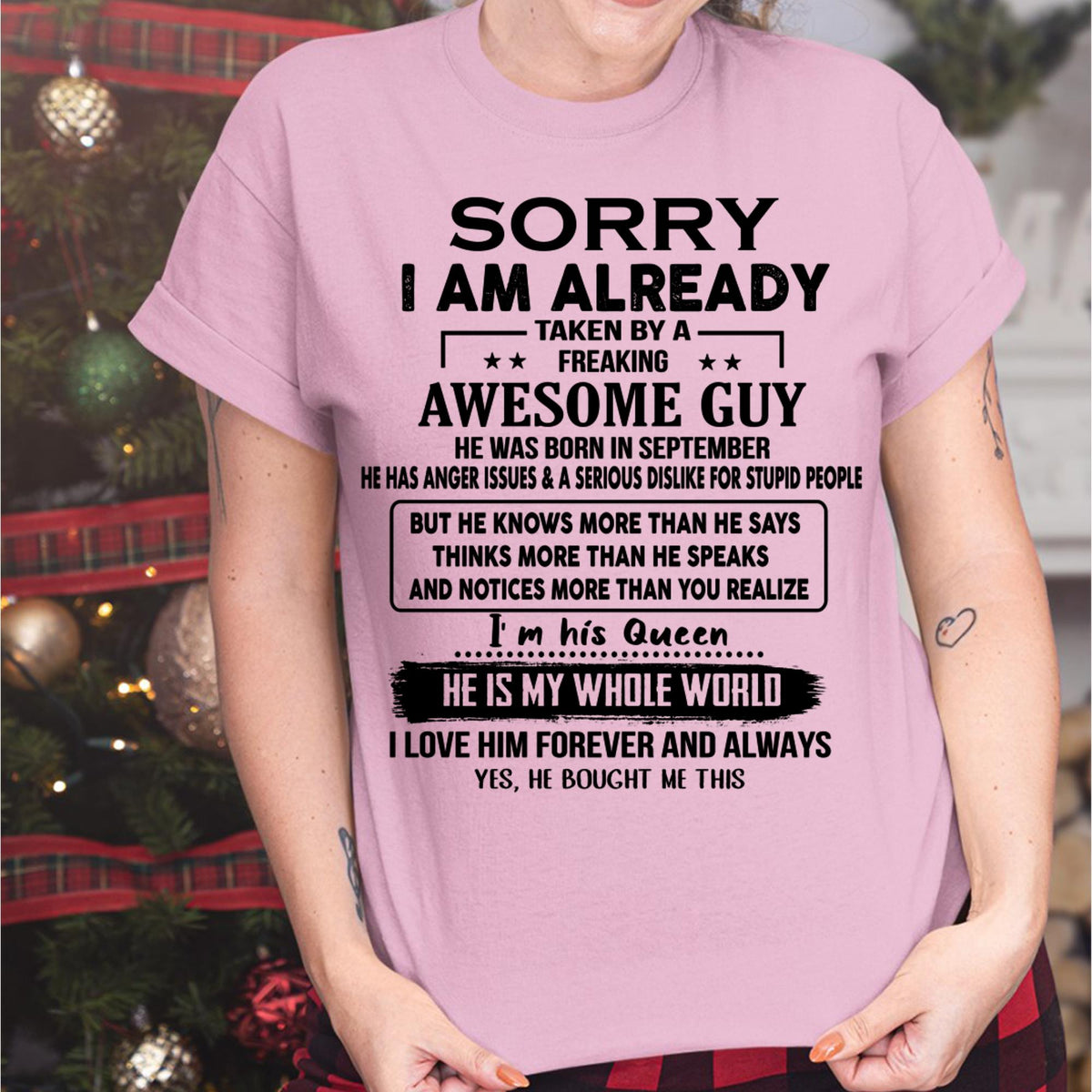 September - Awesome Guy - Perfect gift for your girlfriend or wife  From Husband - TRNN09 (SKUT08-11-09)