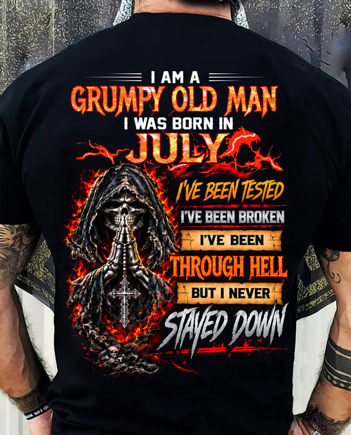 JULY - I Am a Grumpy Old Man - T Shirt For Strongman - TRNN07 (SKU2609-372-07)