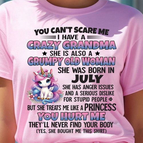 JULY - YOU CAN'T SCARE ME - GIFT FROM GRANDMA FOR GRANDDAUGHTER - TRNN07 (SKU09-106-07)