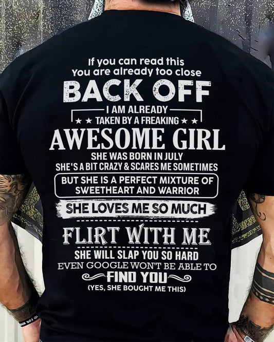 July – Awesome Girlfriend Born In July – Special gift for your Boyfriend – From Wife TRNN07 (SKU06-25-07)