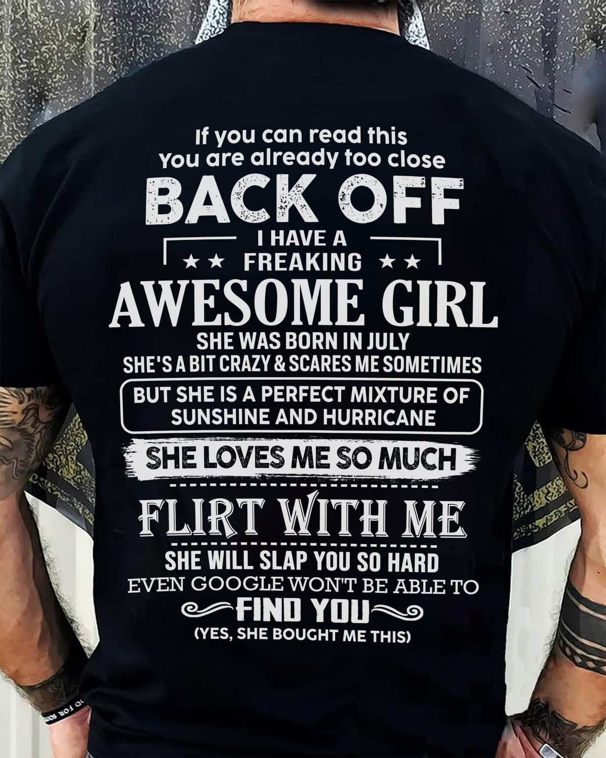 July – Awesome Girlfriend Born In July – Special gift for your Boyfriend – From Wife TRNN07 (SKU06-17-07)