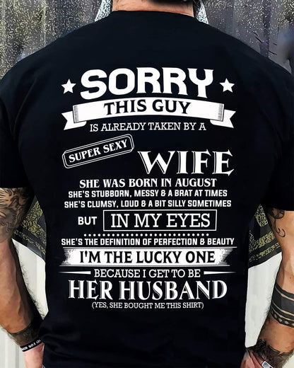 AUGUST - SORRY THIS GUY IS ALREADY TAKEN BY A SUPER SEXY WIFE - TRNN08 (SKU26T-01198-08)