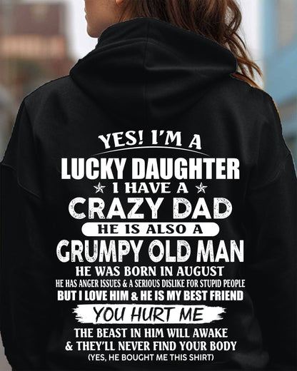 August - Awesome Grumpy Old Dad - Special gift for your daughter From Dad - TRNN08 (SKU10-50-08)