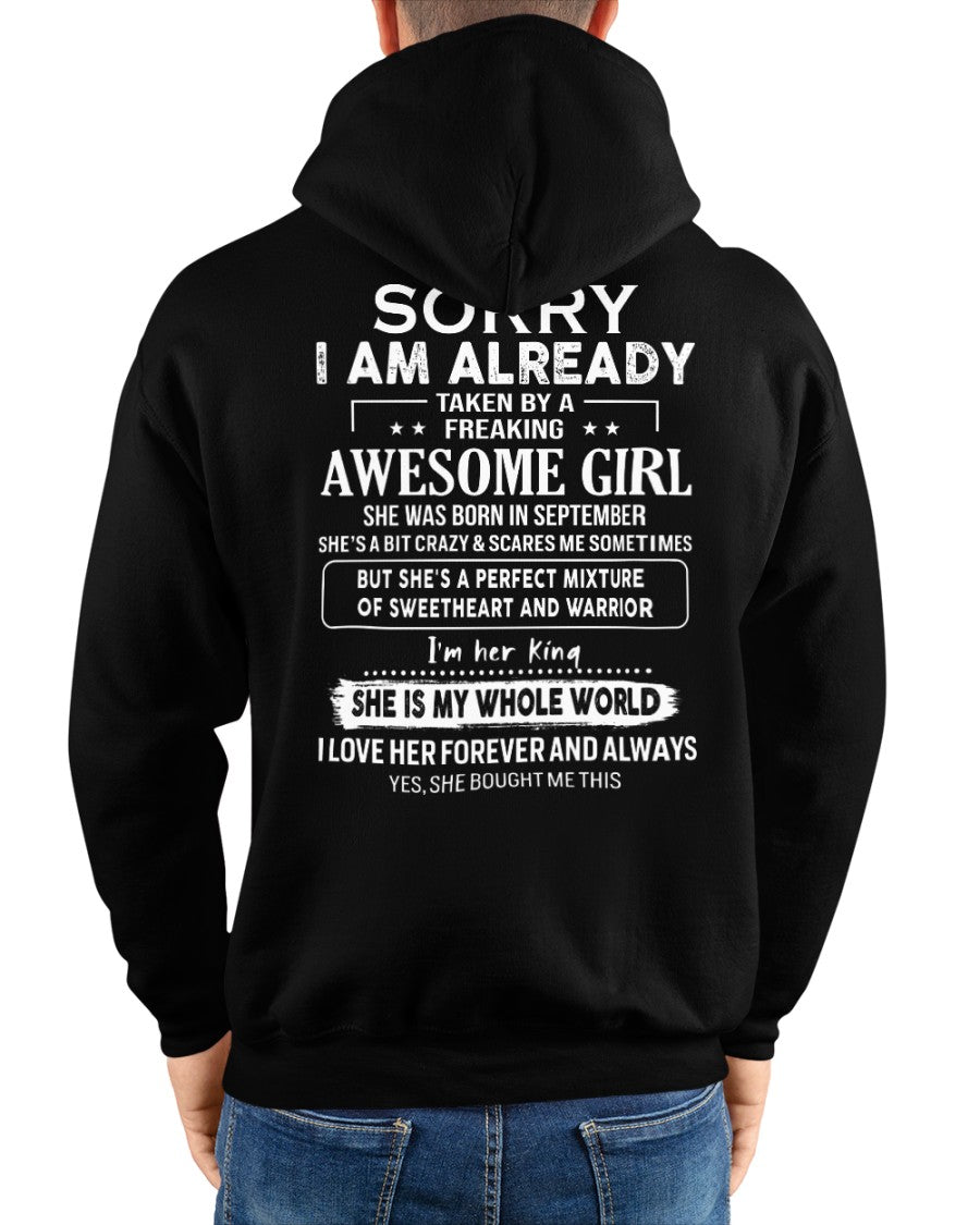 September - Awesome girl - Perfect gift for your boyfriend - (SKU04-86-09) - From Wife TRNN09