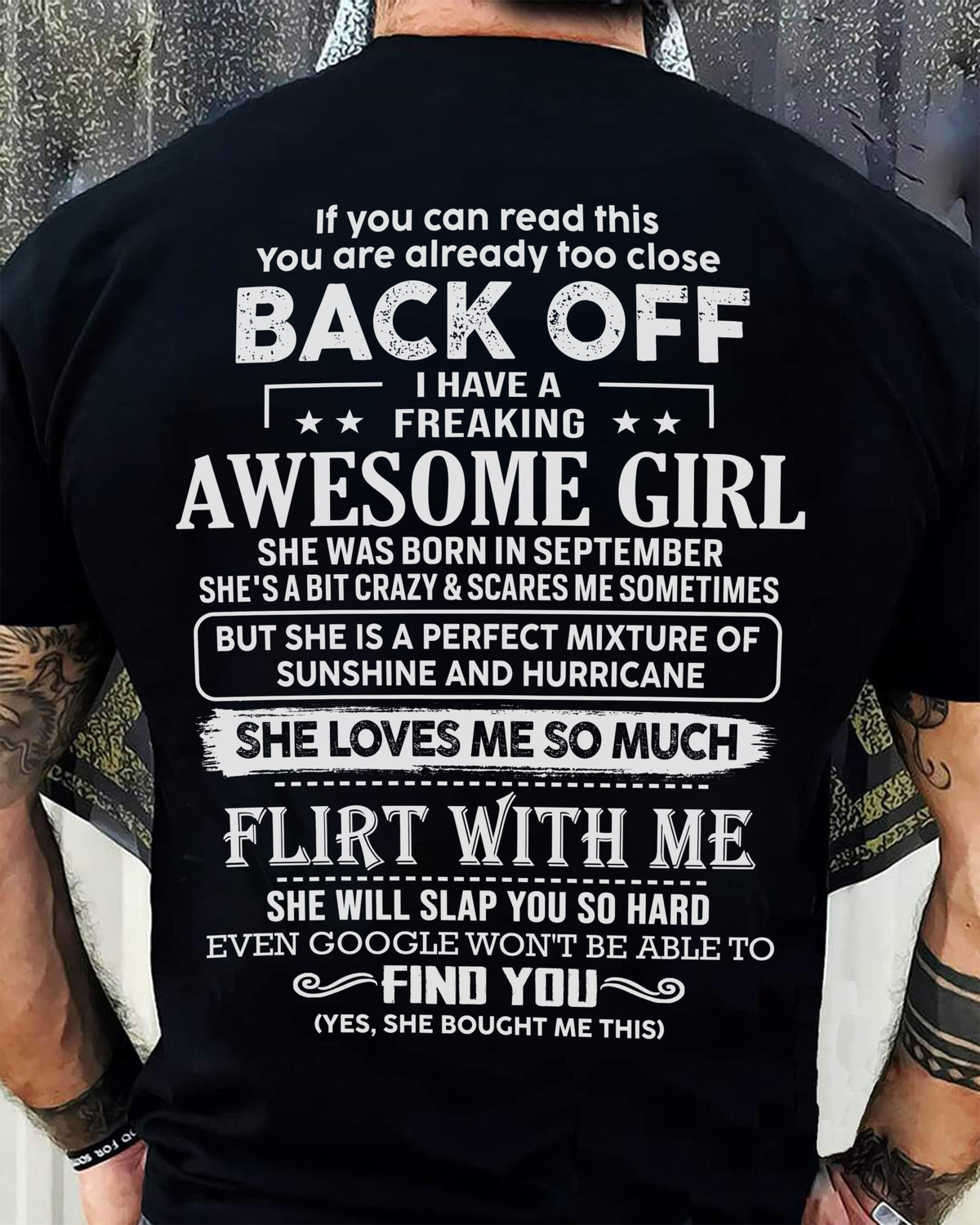 September – Awesome Girlfriend Born In September – Special gift for your Boyfriend – From Wife TRNN09 (SKU06-17-09)