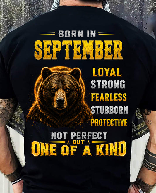 SEPTEMBER GUY - NOT PERFECT BUT ONE OF A KIND - T SHIRT FOR STRONGMAN - TRNN09 (SKU2609-04-09)
