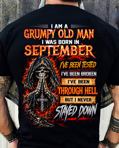 SEPTEMBER - I Am a Grumpy Old Man - T Shirt For Strongman - TRNN09 (SKU2609-372-09)