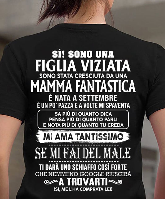 SETTEMBRE - Fantastica mamma - Maglietta per il figlia dalla mamma - ITA/TRNN09 (SKU2605-263-09)