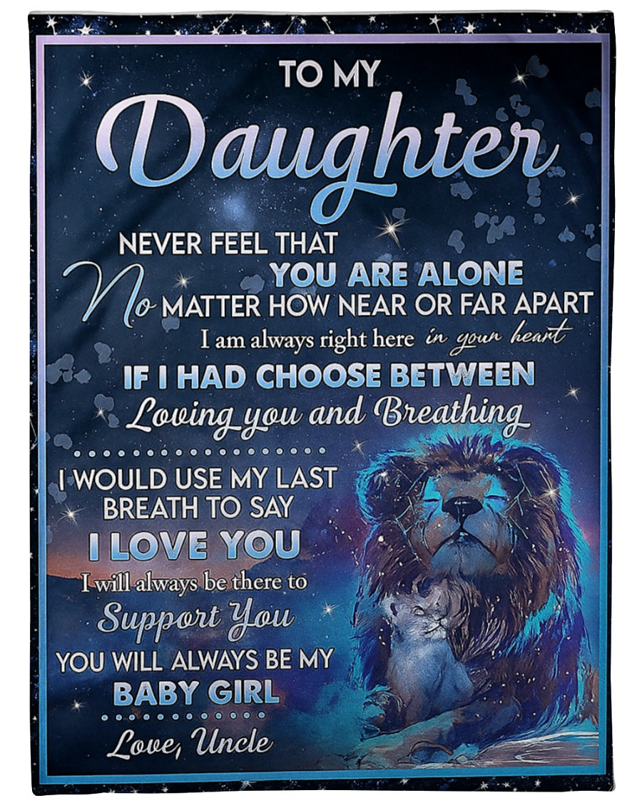 Special Gift For Your Daughter Blanket - From Uncle