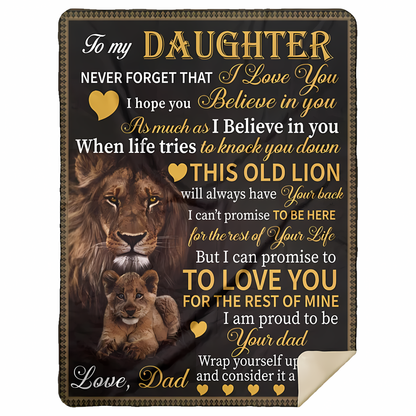 Special Gift For Your Daughter Blanket - From Dad