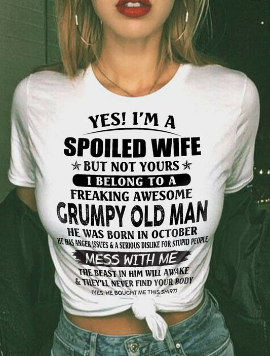 Grumpy Old Man October – Perfect gift for wife From Husband – TRNN10 (SKU08-63-10)