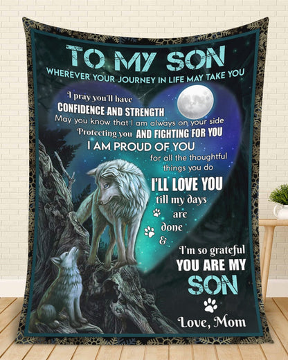 Special Gift For Your Son Blanket - From Mom
