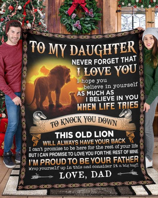 Special Gift For Your Daughter Blanket - From Dad (SKUB06-53)
