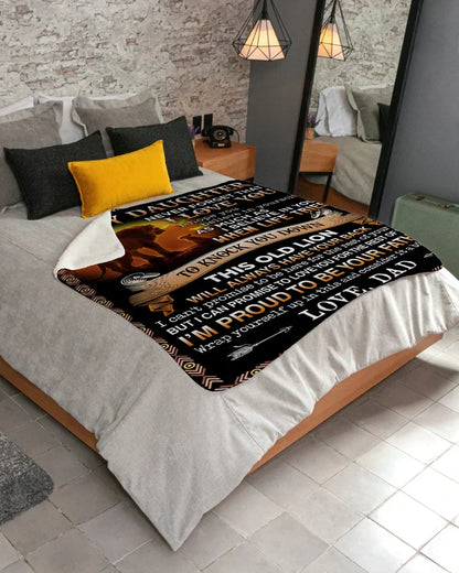 BLANKET FOR DAUGHTER - GIFT FROM DAD - COMFORT & WARMTH GIFT 2 NTTD00 (SKUB06-53)