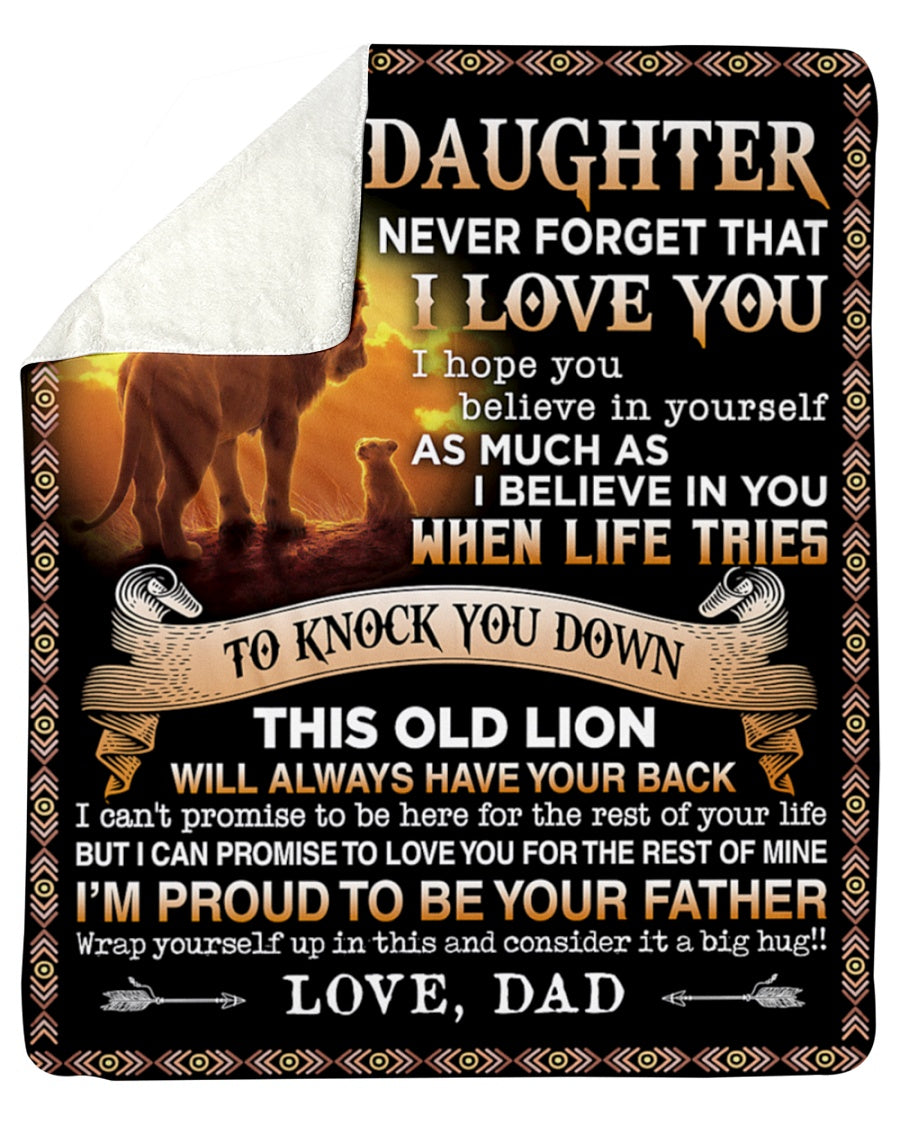 Special Gift For Your Daughter Blanket - From Dad (SKUB06-53)
