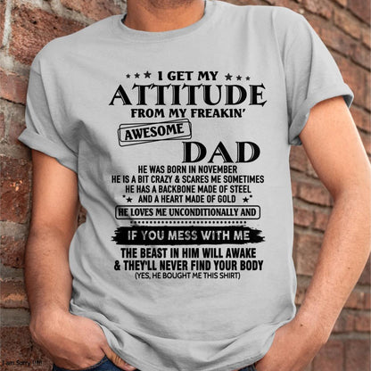 November - Gift For Son and Daughter From Dad - TRNN11 - (SKU-TDADC-11)