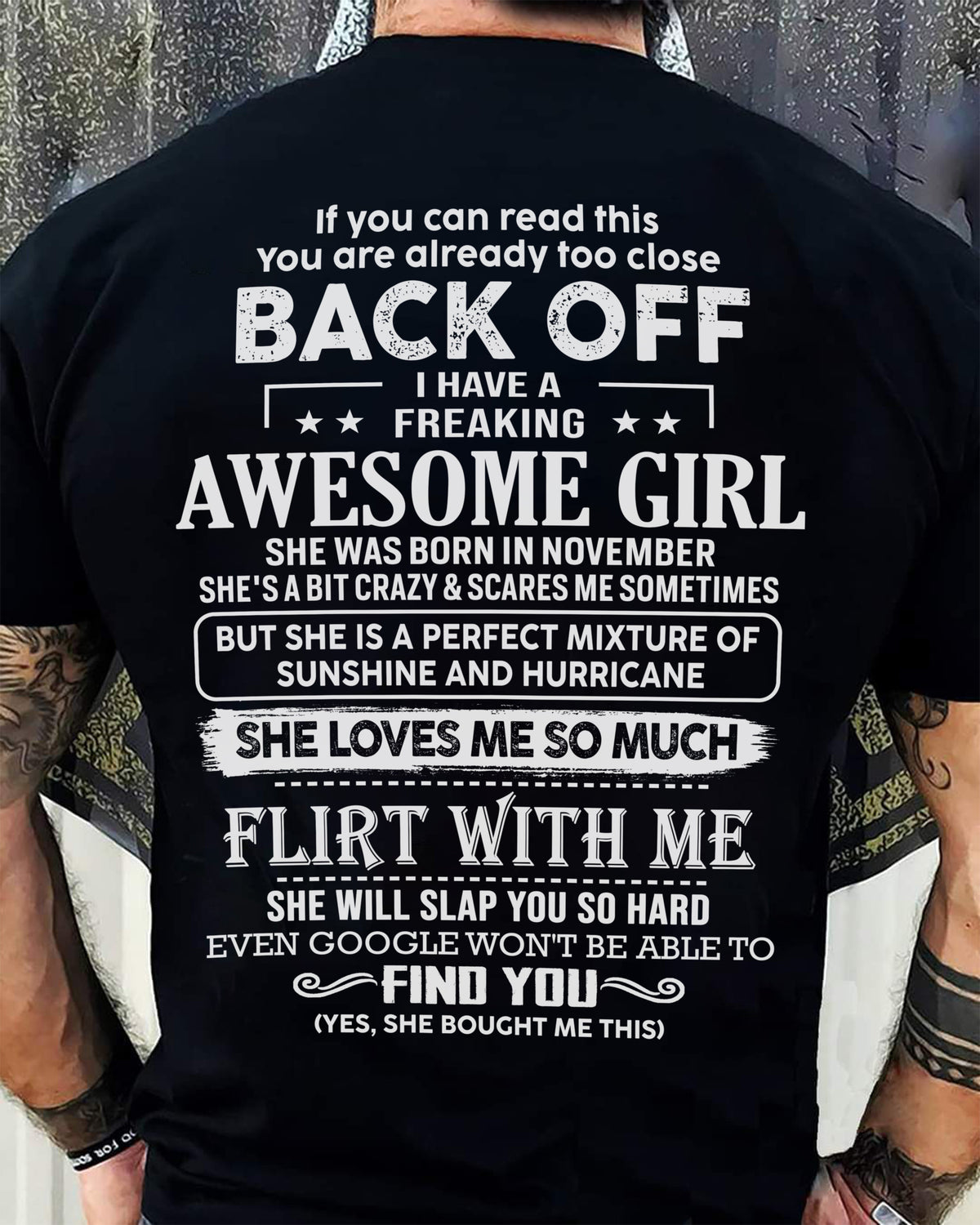 November – Awesome Girlfriend Born In November – Special gift for your Boyfriend – From Wife TRNN11 (SKU06-17-11)