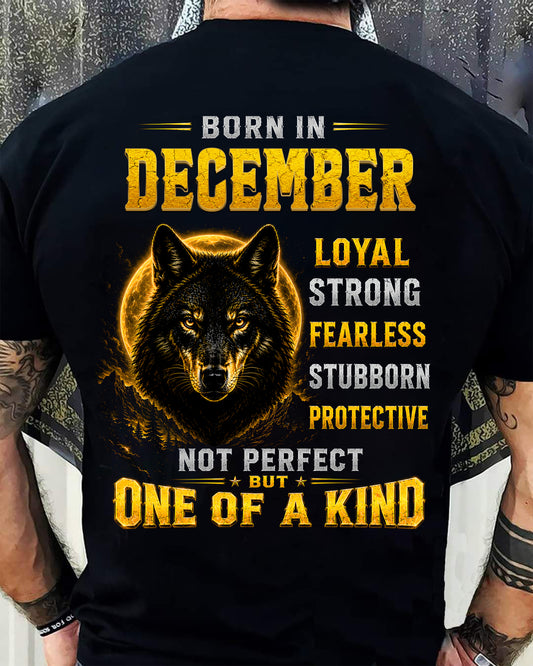 DECEMBER GUY - NOT PERFECT BUT ONE OF A KIND - T SHIRT FOR STRONGMAN - TRNN12 (SKU2607-266-12)